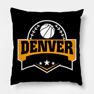 Personalized Basketball Denver Proud Name Vintage Beautiful Pillow