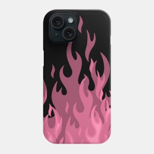 Ash Pink flames Phone Case