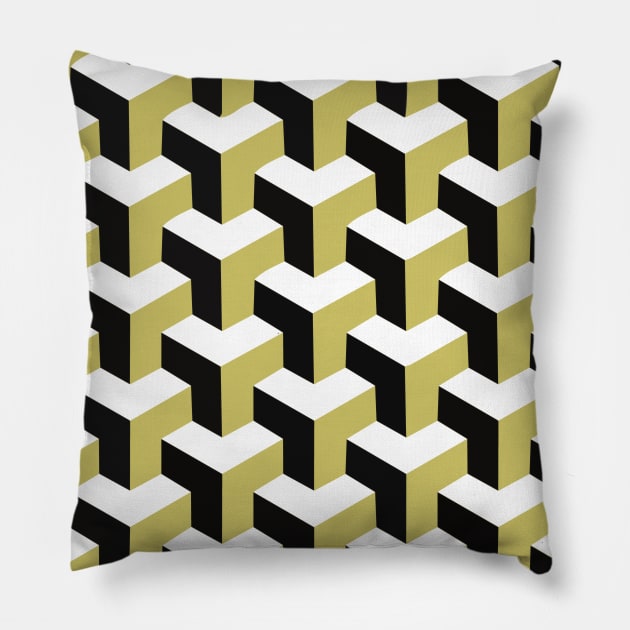 pattern cubes Pillow by Lamink