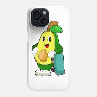 Avocado Skater Skateboard Phone Case
