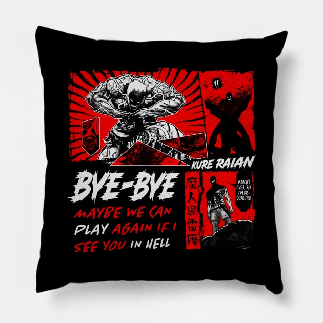 Raian Kure Brutality Ashura Kengan Anime Manga Pillow by JPNDEMON