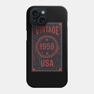 Vintage 1959 USA Deep Red Phone Case