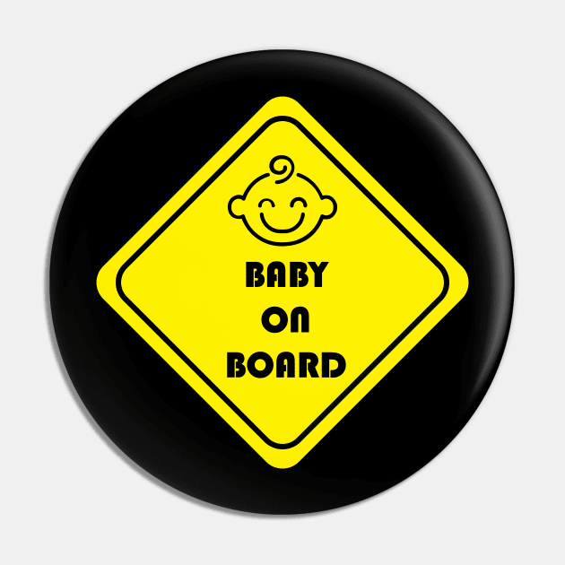 Baby on board Pin by TheWarehouse