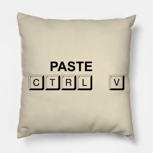 Control C and Control V Twin Designs Pillow