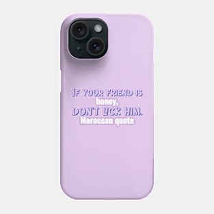 North african native people quote Phone Case