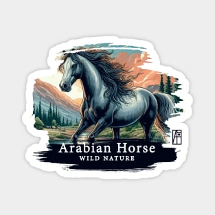 Arabian Horse - WILD NATURE - HORSE -4 Magnet