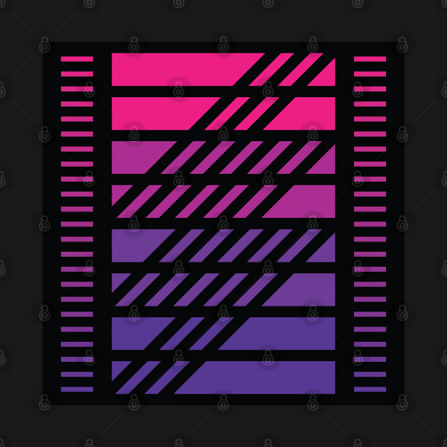 "Dimensional Flash” - V.2 Purple - (Geometric Art) (Dimensions) - Doc Labs by Doc Labs