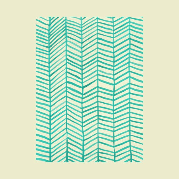 Herringbone Mint by CatCoq