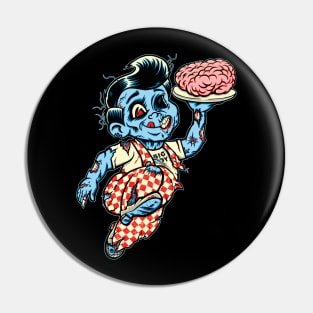 Zombie Boy Pin