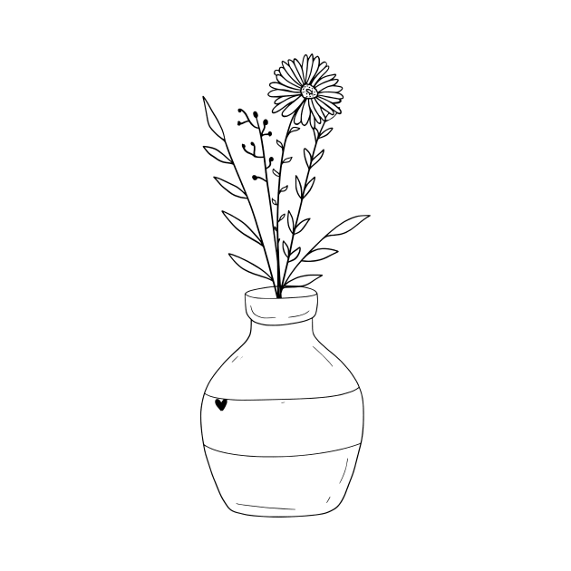Wildflowers in Jar by Designs by Katie Leigh