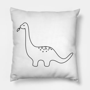 Dino Dinosaur Vegan Funny Plant Eater Lover Dont Eat Animals Vegetarian Pillow