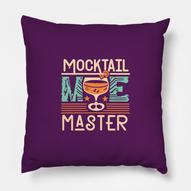 Mocktail Bar Bartender Recipes Mocktail Master Pillow by A Floral Letter Capital letter A | Monogram, Sticker