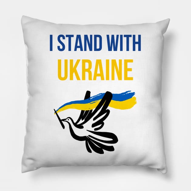 I Stand with ukraine - Я стою з Україною Pillow by Mobyyshop