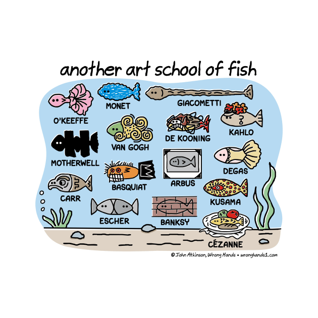 another art school of fish by WrongHands