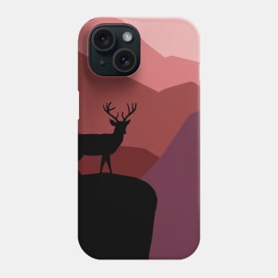 Deer in Sunset Gorge Phone Case