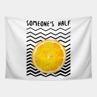 Someone’s Half Orange Slice Tapestry