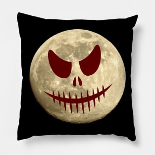 Full Moon Pumpkin Halloween Moon Pillow