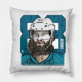 Brent Burns Seattle Sketch 88 Pillow