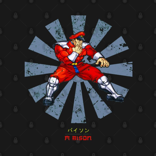 M Bison Retro Japanese Street Fighter by squids_art