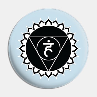 Throat Chakra Symbol Pin