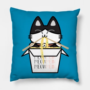 Noodle Cat - Meow Mein Pillow