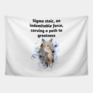 Sigma Stoic Mindset and Grindset Tapestry