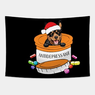 Cute rottweiler dog Tapestry