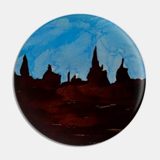 Oxford skyline Pin