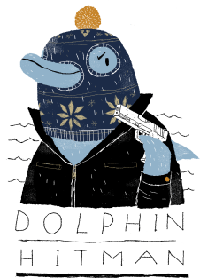 dolphin hitman Magnet