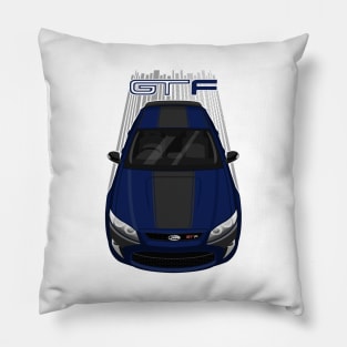 Ford Falcon GT-F 351 - Blue - Black Stripe Pillow