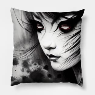 Gothic manga girl Pillow
