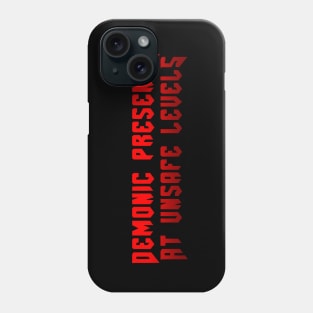 Demonic Presence At Unsafe Levels, Doom, gaming, Video games Phone Case