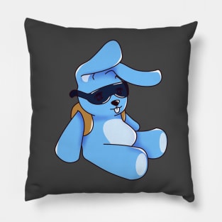 Cute Cartoon Blue Bunny Pillow