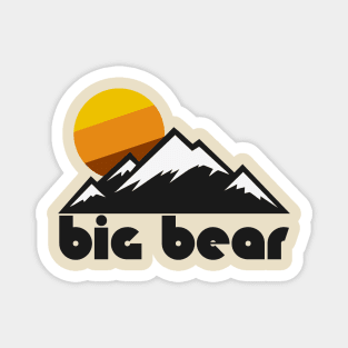 Retro Big Bear ))(( Tourist Souvenir Travel California Design Magnet