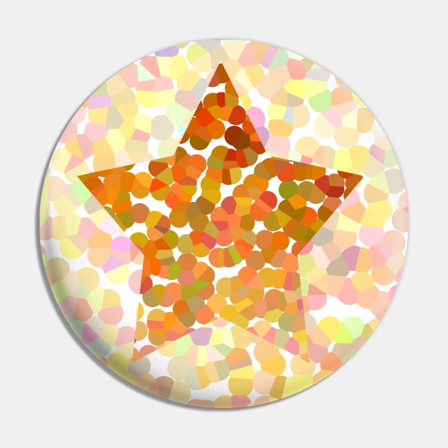 Gold Dotty Star Pin by ellenhenryart