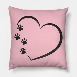 Cat paw heart Pillow