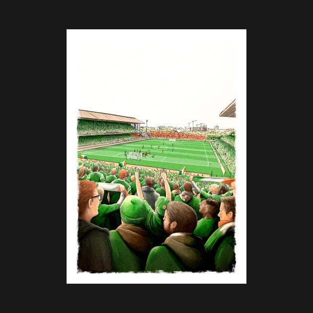 Ireland v The Netherlands 2001 Lansdowne Road - Ireland Football Artwork by barrymasterson