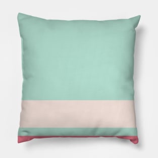 A fine confection of Faded Pink, Light Blue Grey, Misty Rose and Carnation stripes. Pillow
