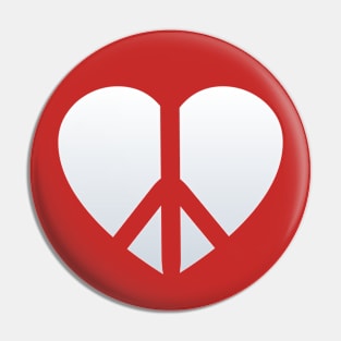 Peace Heart Pin