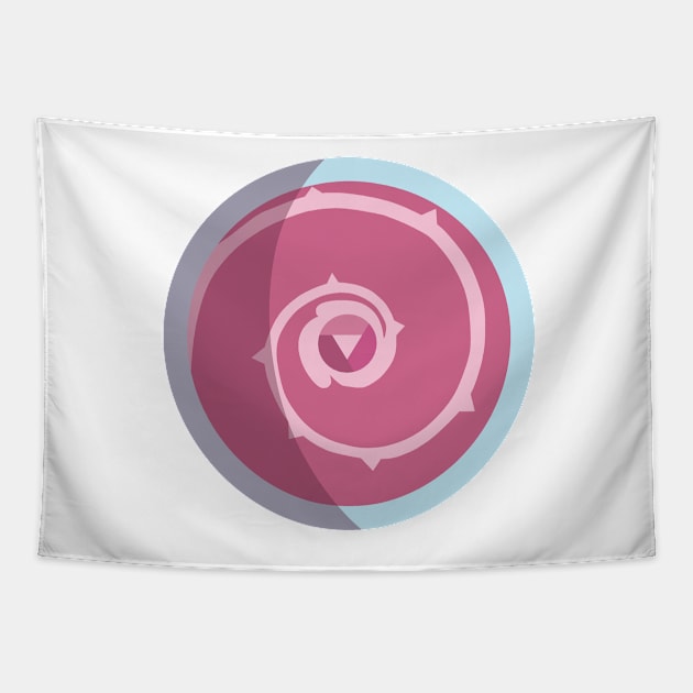rose's shield Tapestry by Atzon
