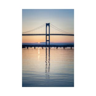 Newport Bridge Sunrise T-Shirt