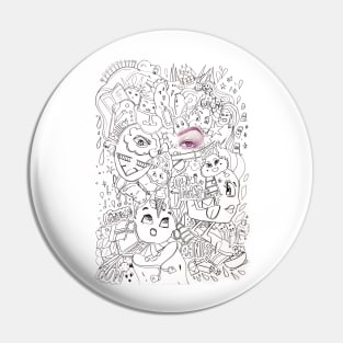 doodle art black and white minimal line art Pin