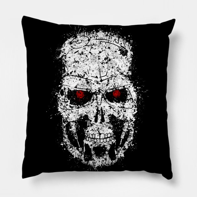 Terminator - T-800 Pillow by JonathonSummers