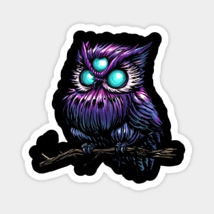 Three Eyed Owl Magnet