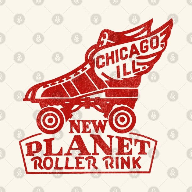 New Planet Roller Rink Vintage Defunct Skating Club by darklordpug