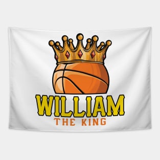 William The King Basketball Custom Player Your Name Tapestry