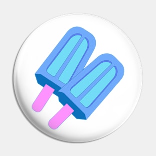 blue ice cream Pin