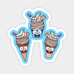 Cute Whipped Ice Cream Magnet