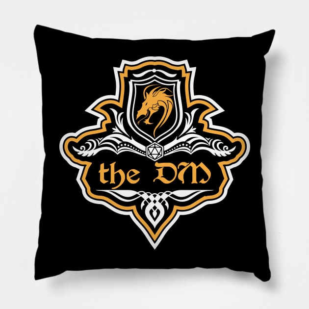 D&D DM Dungeon Master Crest Pillow by Sunburst