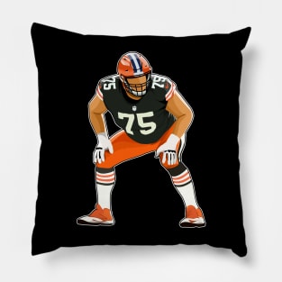 Joel Bitonio #75 Defender Pillow